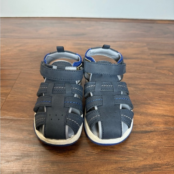 Stride Rite Paddy Sneaker Navy Blue Sandals-Size 7M - Picture 1 of 9